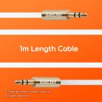 AU02 AUX Audio Cable 1m Lenght cable