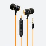 AU03 Gadjet Earphones Orange + Gold