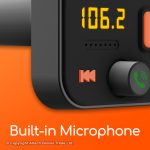 AU23 Gadjet Bluetooth FM Transmiter Built-in Microphone