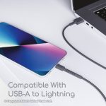 CA09 Gadjet Extra Long Charge + Sync Cable Compatible with USB-A to Lightning