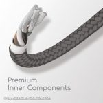 CA09 Gadjet Extra Long Charge + Sync Cable Premium Inner Components and Tangle-Free Cable