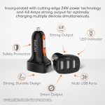CH16 3-USB Port Power Car Charger Specifications