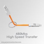 CH19 Gadjet Universal 3-in-1 Mini Magic USB Keyring 480Mbs High Speed Transfer and 2A Powerful Charging