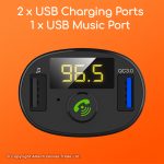 CH24 Gadjet Bluetooth FM Transmitter 2USB Charging Ports