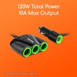 CH26 Gadjet Multi Socket Splitter 120W Total Power 10A Max Output