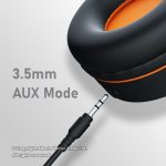 Gadjet AU17 Foldable Hybrid Wireless Headphones 3.5mm AUX Mode