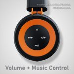 Gadjet AU17 Foldable Hybrid Wireless Headphones Volume Music Control