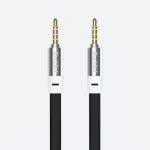 Gadjet AU22 AUX Audio Cable Tangle- Free Flat Cable Design Black Main