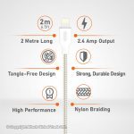Gadjet CA20 Charge & Sync Cable For iPhone & Lightning Devices Specification