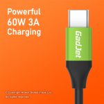 Gadjet CA24 Charge and Sync Cable for Type-C to Type-C Devices Powerful 60W 3A Charging