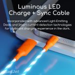 GadJet CA34 Luminous LED Charge + Sync Cable - Advanced LED Light
