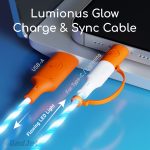 GadJet CA36 Lumionus Glow Charge & Sync Cable - Smart Flowing LED Light