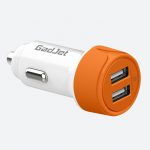 Gadjet CH20 2-USB Car Charger 2.4 Amp Smart Output Orange
