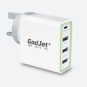 4-Port Type-C PD + QC Power Adapter
