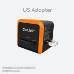 Gadjet CH34 3-Port Power Travel Adapter US Adapter