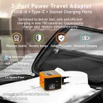 Gadjet CH34 3-Port Power Travel Adapter_