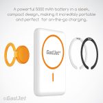 GadJet CH34 MagJet 5000mAh Fast Wireless Power Bank - Specs