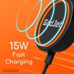 GadJet HL25 MagJet Wireless Charging Holder - 15W Fast Charging
