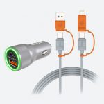 Gadjet MP03 Rapid Multi Pack 4-in-1 Charging & Sync Cable + 2-Port Car Charger Main