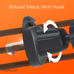 HL36 MagSleek 2-in-1 Vent + Dashboard Holder - Robust Metal Vent Hook