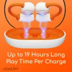 AU49 GadJet HookFit Wireless TWS Sports Earbuds Up to 19 Hours Long Play Time Per Charge