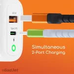 CH40 Gadjet Rapid 2-Port Power Adapter Simultaneous 2-Port Charging