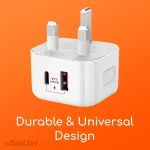 CH55 2 Port Power Adapter For USB-C + USB-A - Durable and universal charging