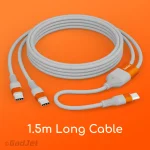 GadJet 100W Dual Ultra Power Charge & Sync Cable - 1.5m Long Cable