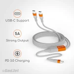 GadJet 100W Dual Ultra Power Charge & Sync Cable - USB-C PD Strong Output