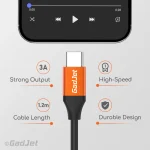 GadJet CA46 USB-C to USB-C Cable - High Speed 3A Output