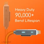 GadJet CA54 4-in-1 Heavy-Duty Multi Cable - Heavy Duty Bend Lifespan
