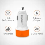 Gadjet CH48 2-USB Car Charger High Performance Universal